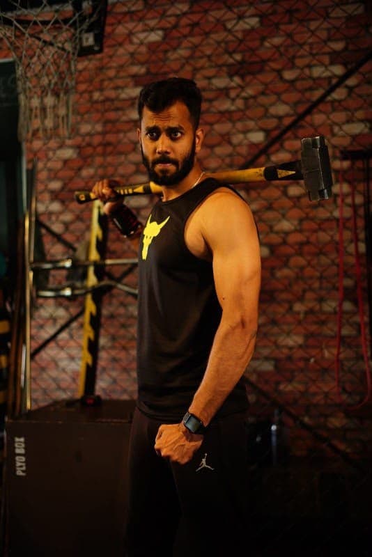 Shashi Kumar during a strength training session